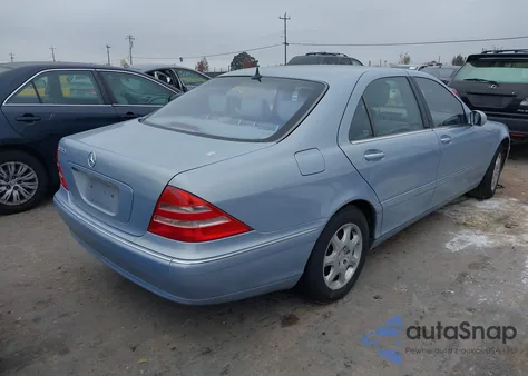 2001 Mercedes-Benz S 430 z USA, uszkodzony, nr VIN WDBNG70JX1A201479